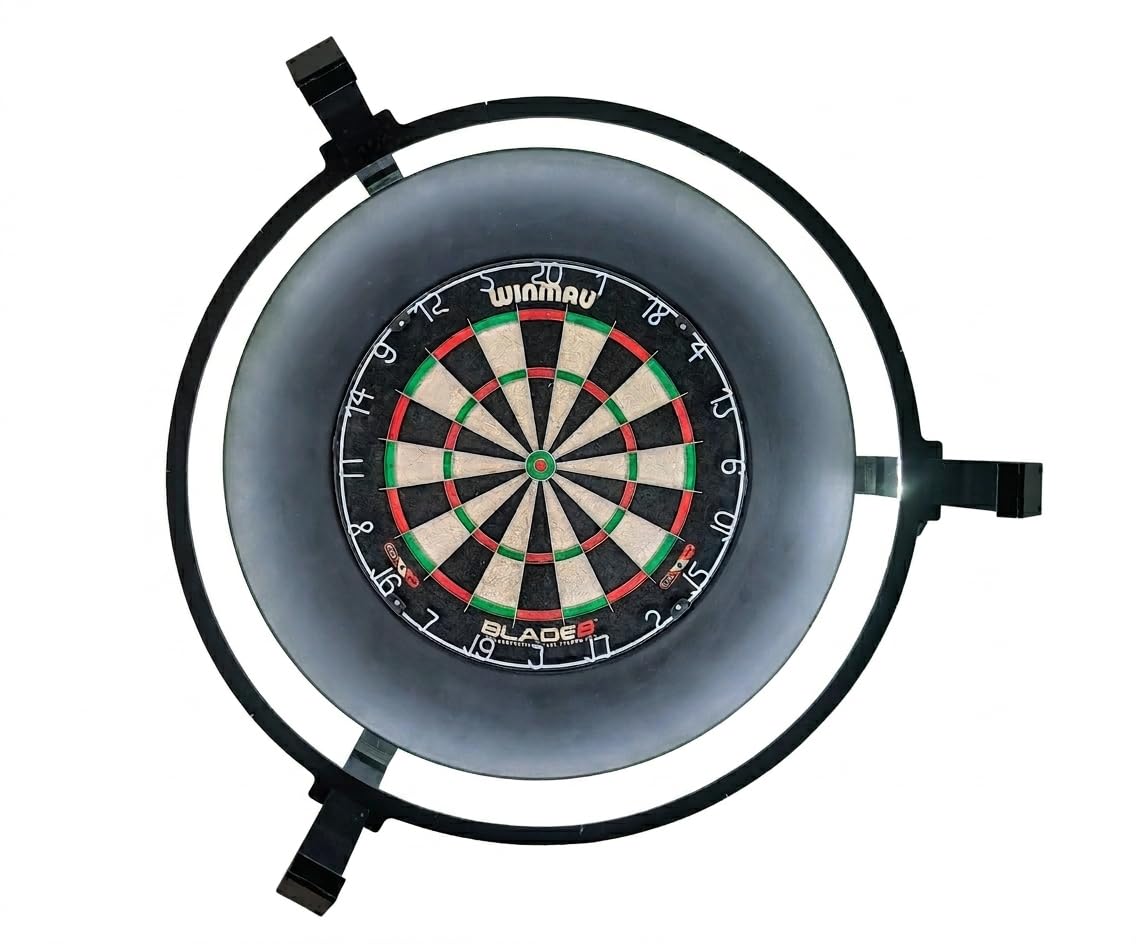 Autodarts Komplett-Set – Automatisches Dart-Zählsystem inkl. Kameraring, 3X USB-Kameras & LED-Beleuchtung – Kompatibel mit Winmau Blade & gängigen Dartboards