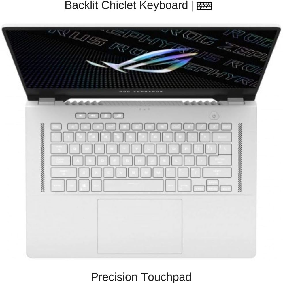 HIDevolution ASUS ROG Zephyrus G15 GA503QS 15.6" QHD 165Hz 3ms, 3.0 GHz Ryzen 9 5900HS, RTX 3080, 32 GB 3200MHz RAM, 8 TB PCIe SSD, Moonlight White