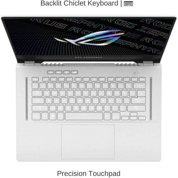 HIDevolution ASUS ROG Zephyrus G15 GA503QS 15.6 QHD 165Hz 3ms, 3.0 GHz Ryzen 9 5900HS, RTX 3080, 32 GB 3200MHz RAM, 8 TB PCIe SSD, Moonlight White