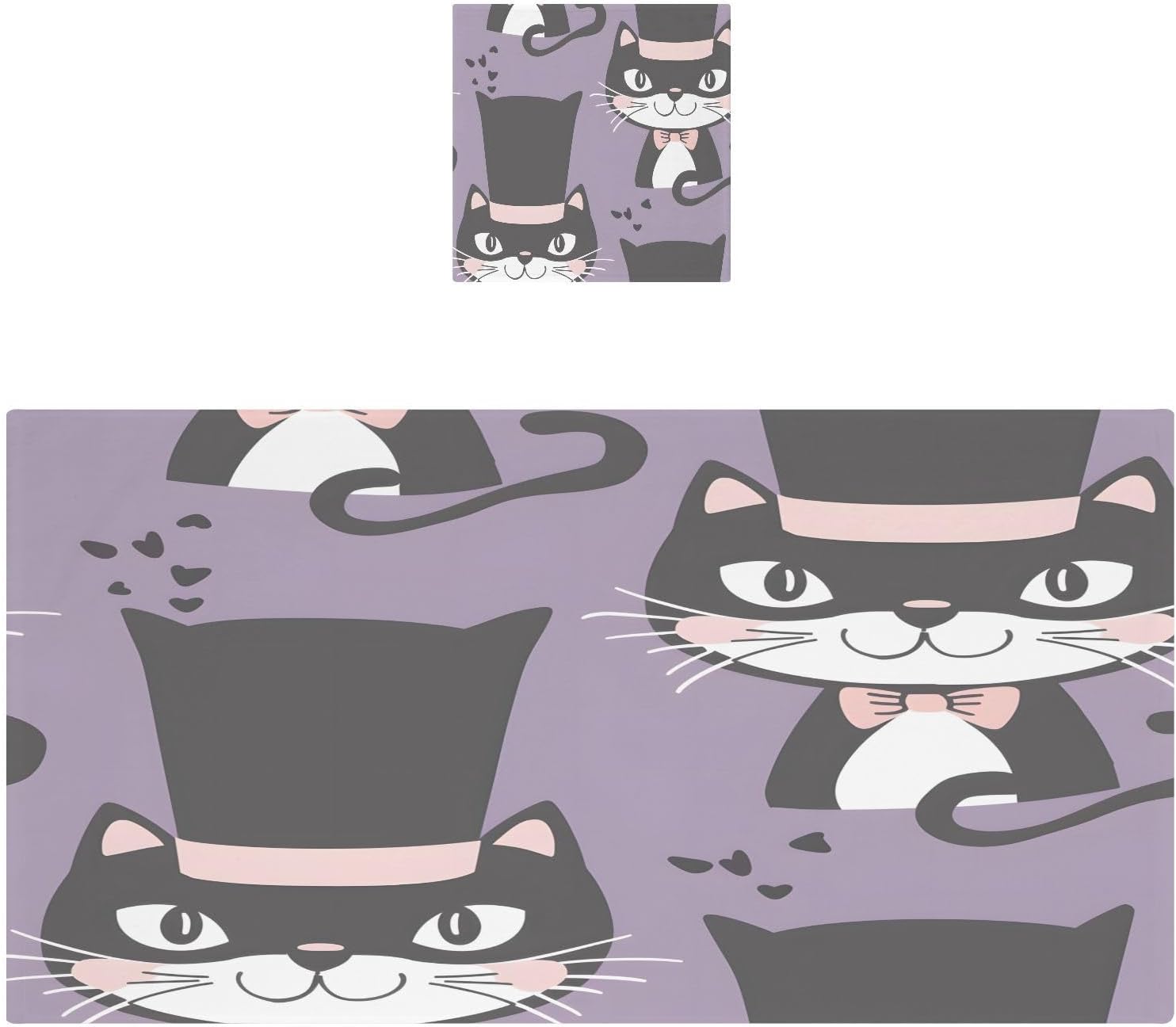 Hand Towels Premium Soft and Highly Absorbent Wizarding Cat 2 Pcs Towels for Bathroom Set 100% Cotton Decorative Face Towels