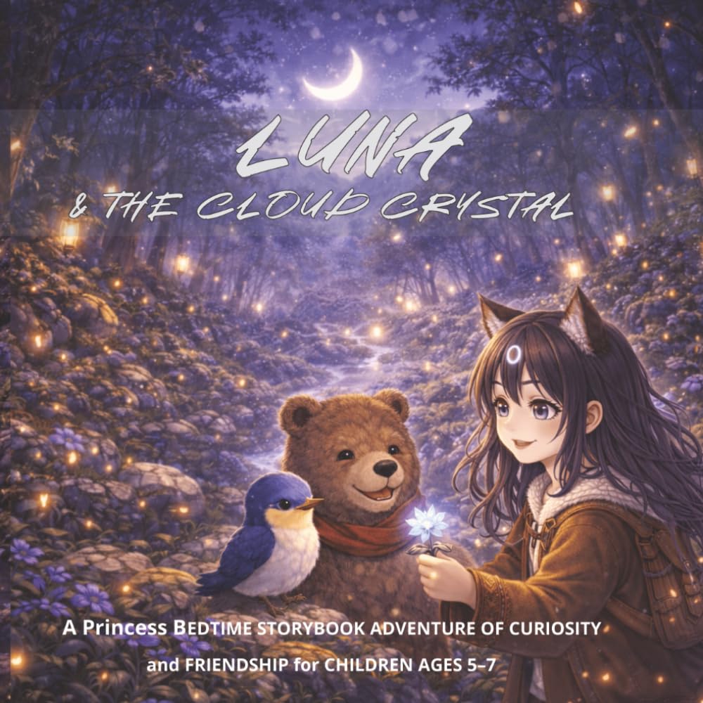 Luna and the Cloud Crystal: A Princess Bedtime Storybook Adventure of Curiosity and Friendship for Children Ages 5–7