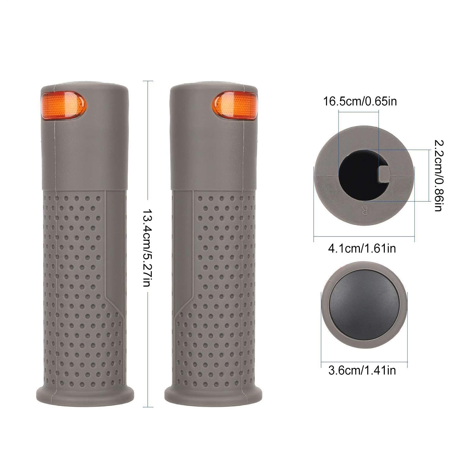 Générique Lampeggianti per Monopattino Elettrico | Lampada LED Impermeabile Di Ricambio | Maniglia Lampeggiante Monopattino Elettrico E Bicicletta,Per Bici Strada Guida Esterna Percorso
