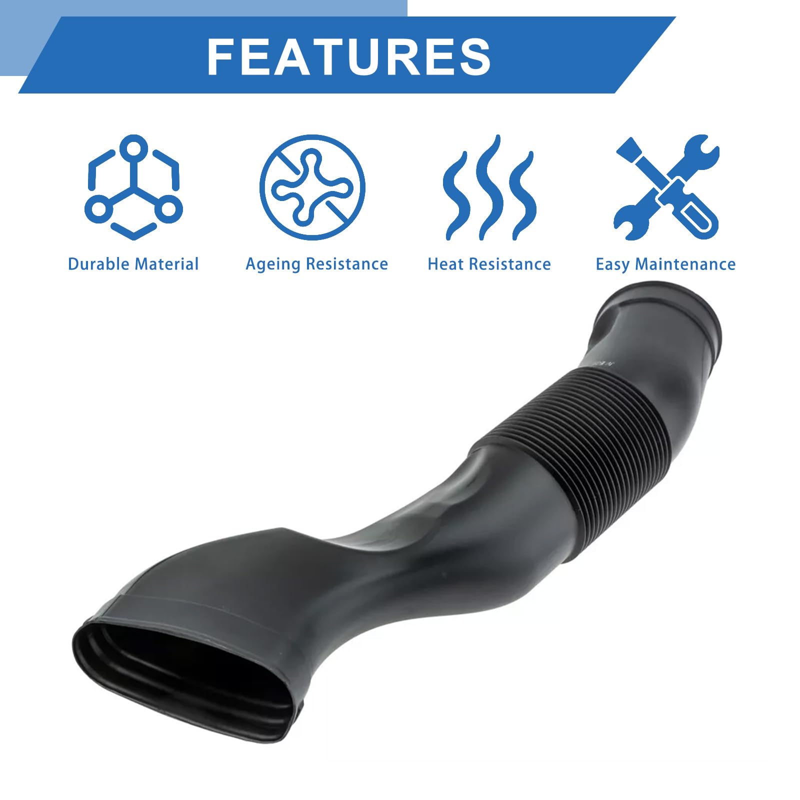 Pair Of Air Intake Hoses For Mercedes CL500, S430, S500 – Driver & Passenger Side Set