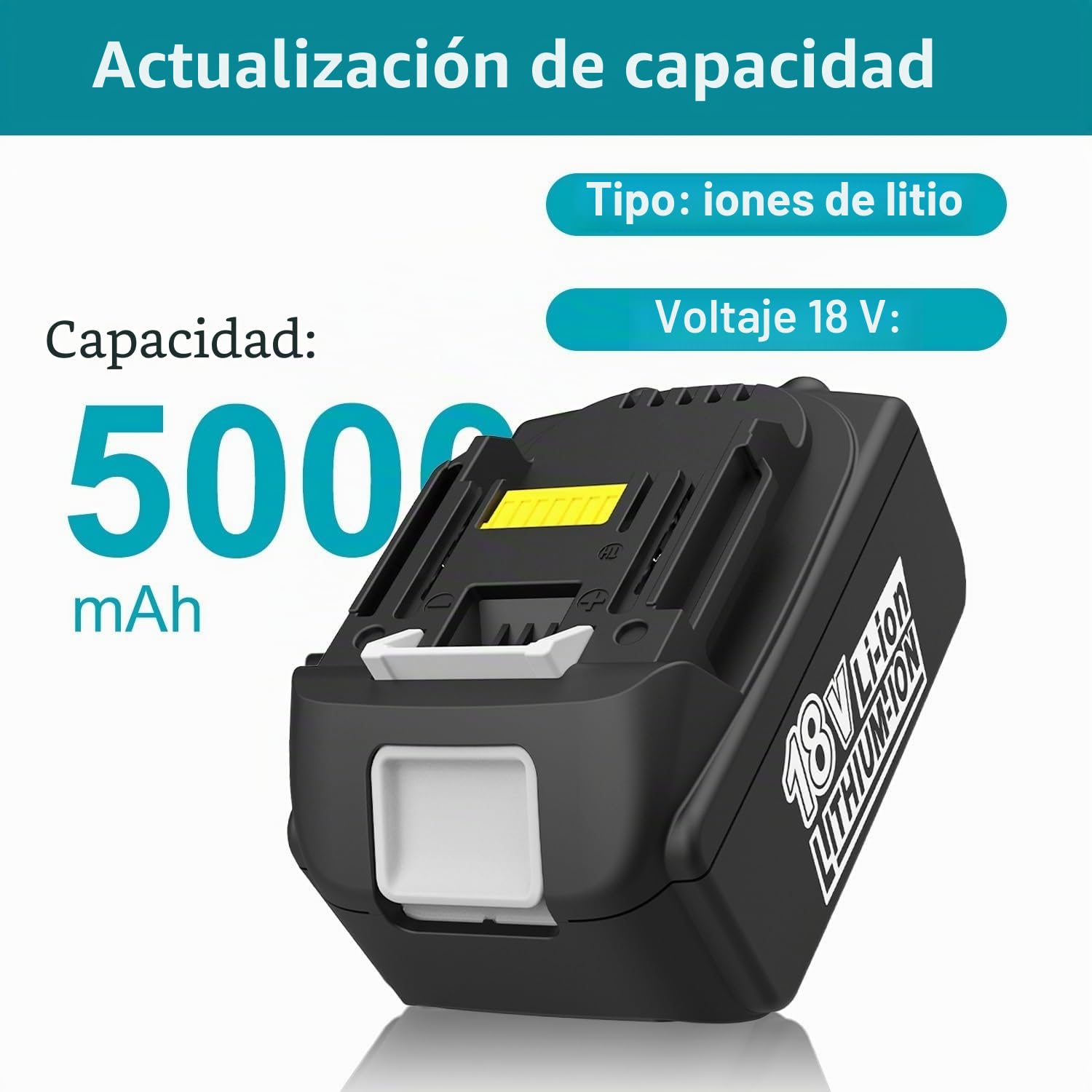 Energup 2X 18V 5.0Ah Baterías con Cargador de Repuesto para Makita Batería 18V BL1850 BL1815 BL1820 BL1830 BL1840 BL1850B DC18RC DC18RD