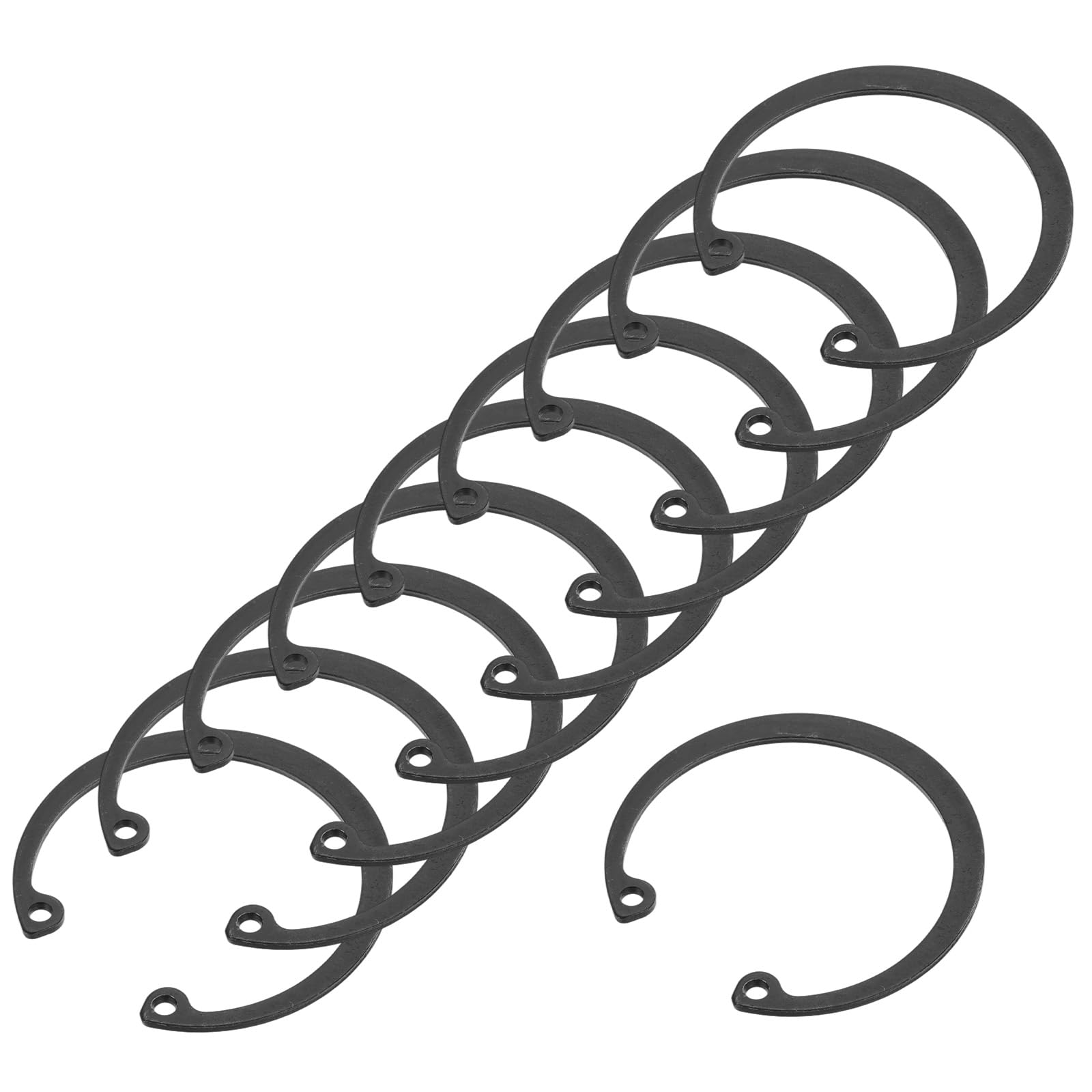 PATIKIL 10 Pcs Internal Retaining Rings, 48mm C-Clip Snap Ring 65 Manganese Steel Internal Retaining Circlip Snap for Automotive Grooved Shafts Stud