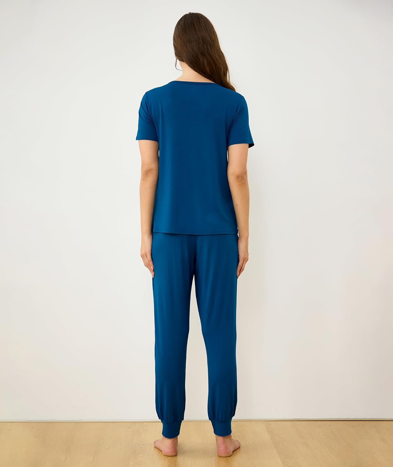 GYS Bamboo Viscose Women's Pajama Set Short Sleeve 2 Piece Soft Sleep Sets for Women - Image 2