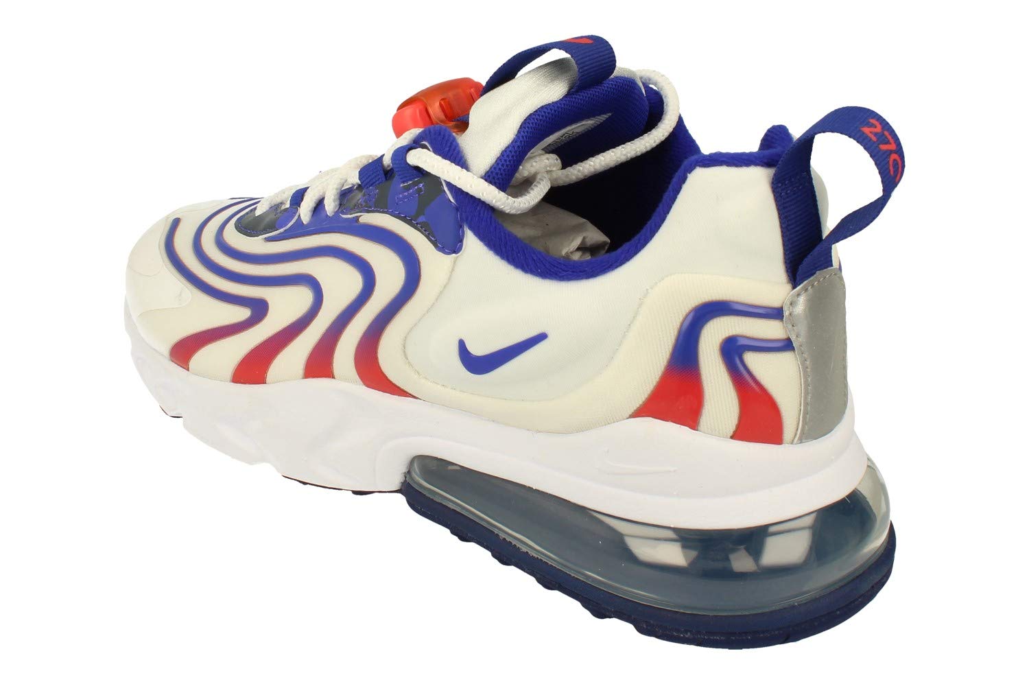 Nike Air Max 270 React ENG Mens Running Trainers DA1512 Sneakers Shoes (UK 5.5 US 6 EU 38.5, White Concord Ember Glow 100)