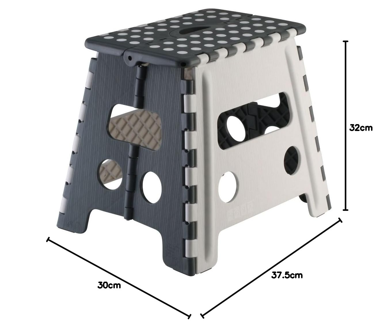 axentia Asiento plegable 127721, resistente hasta 150 kg, plegable, 37,5 x 32 x 30 cm, colores surtidos