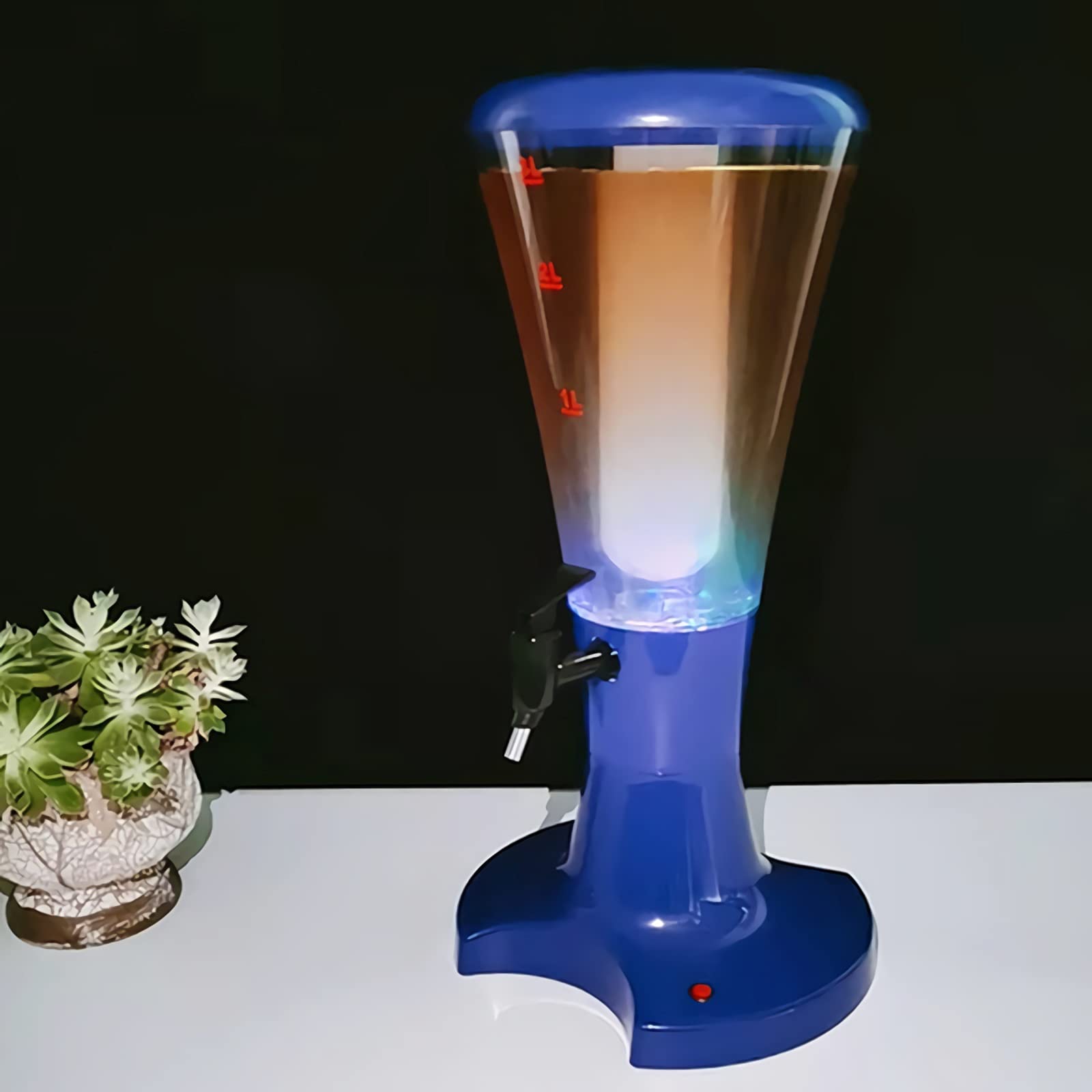 Distributore di bevande con luci a LED, 3 l, per feste e raduni, ideale per casa, bar o barbecue