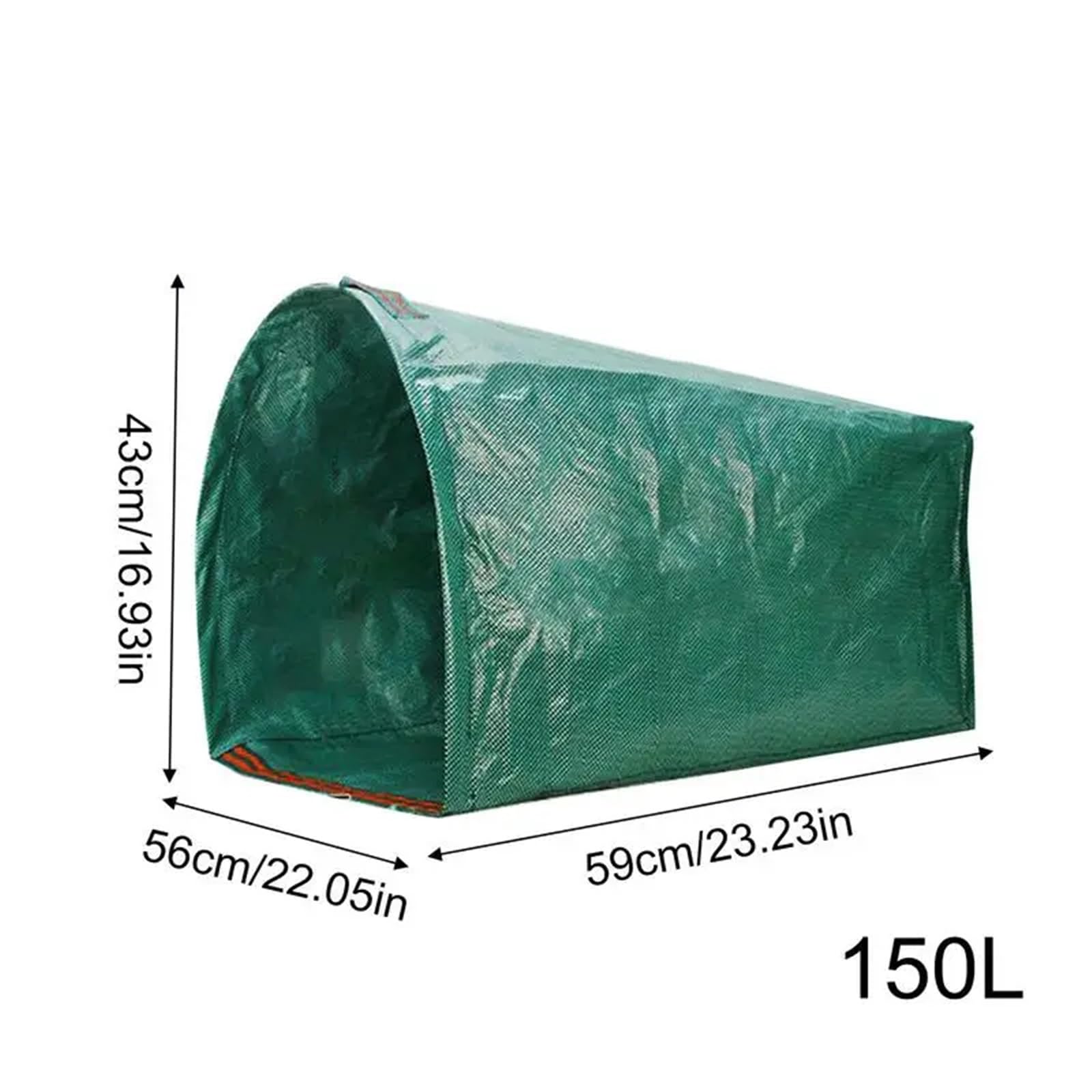 Sacos Para Escombros Bolsas de césped Recogedor for hojas Basura reutilizable de 2 piezas con guantes for recortes de desechos de césped de jardín Patio Patio(150L)