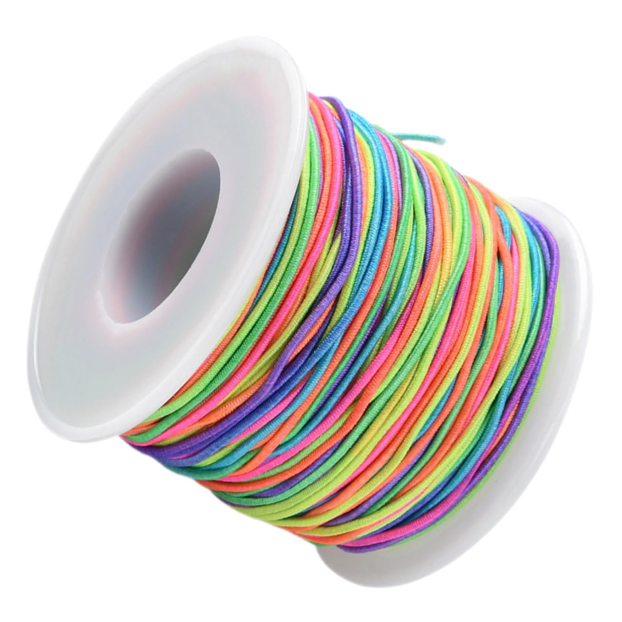 jojofuny 5 Rollen Gewinde Schnüre Elastische Schnur Schmuck Kabel Armbänder Bastelschnur Makramee-Schnur Herstellung Dehnbar Fälschung Strecken Perlenschnur Polyester