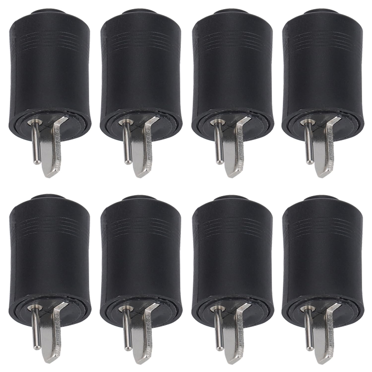 Greluma 8 Pièces Prise de haut-parleur mâle DIN 2 broches, connecteur de câble de haut-parleur HiFi mâle, aucune soudure requise
