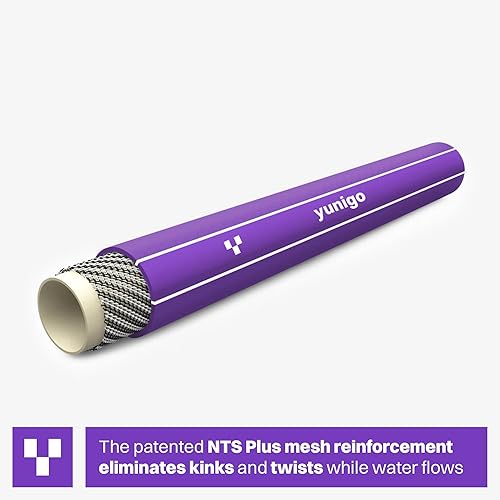 Miniatura 8 de SERENITY Manguera de jardín de 100 pies, sin torceduras, ligera, resistente a los rayos UV y a la abrasión, diseño plano a redondo, con presión de