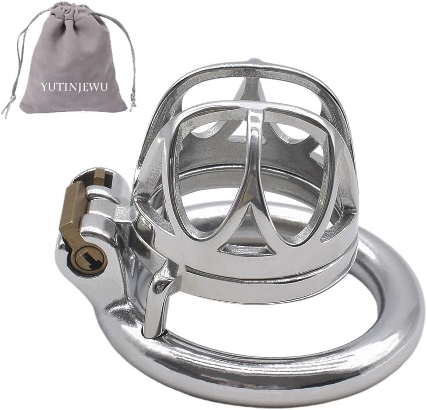 Chastity Device Lock Toys for Men Steel Chastity Cage Bondage Device Metal Cock Cage