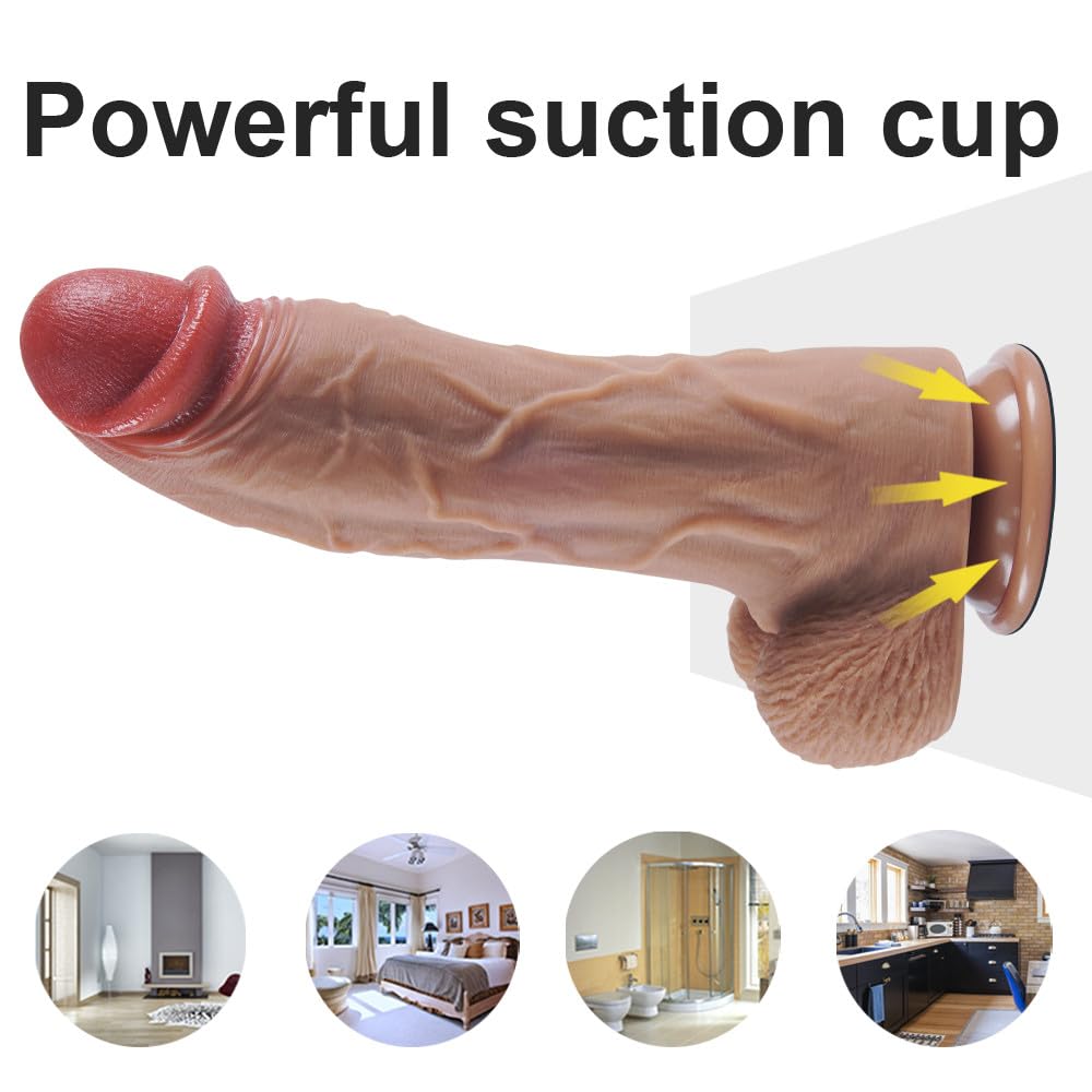 24 cm extra large réaliste gode en silicone gros gode anal avec super ventouse mains libres jouer en toute sécurité matériau en silicone épais bande boule adulte sex toys pour femmes