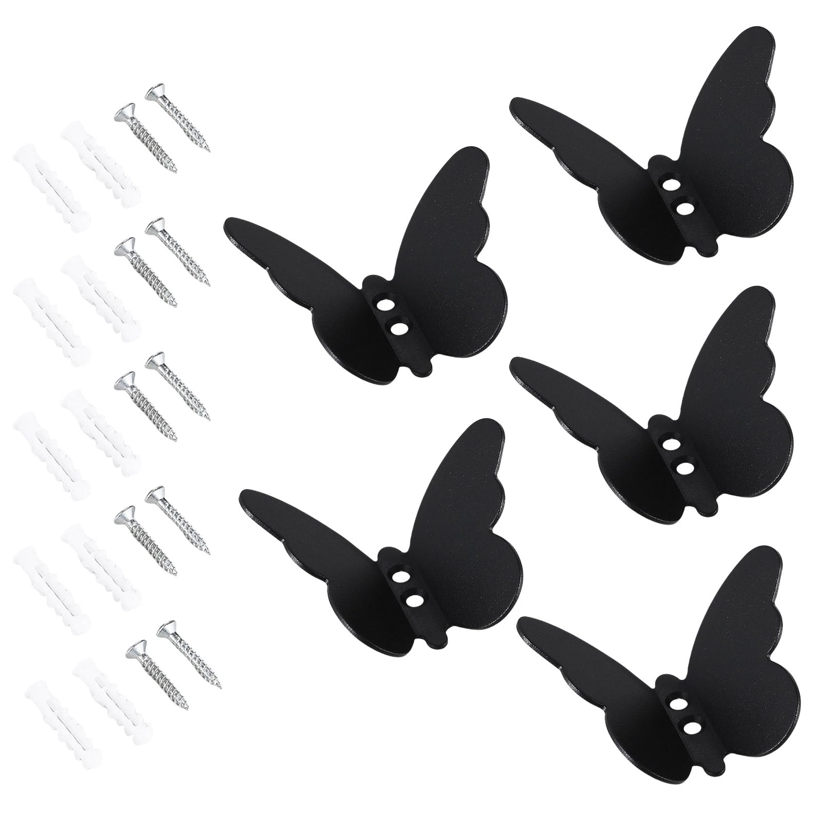 YWLUUOO Sturdy Stainless Steel Butterfly Hooks High Strength Butterfly Hooks Multifunctional Stainless Steel Hangers for Wall