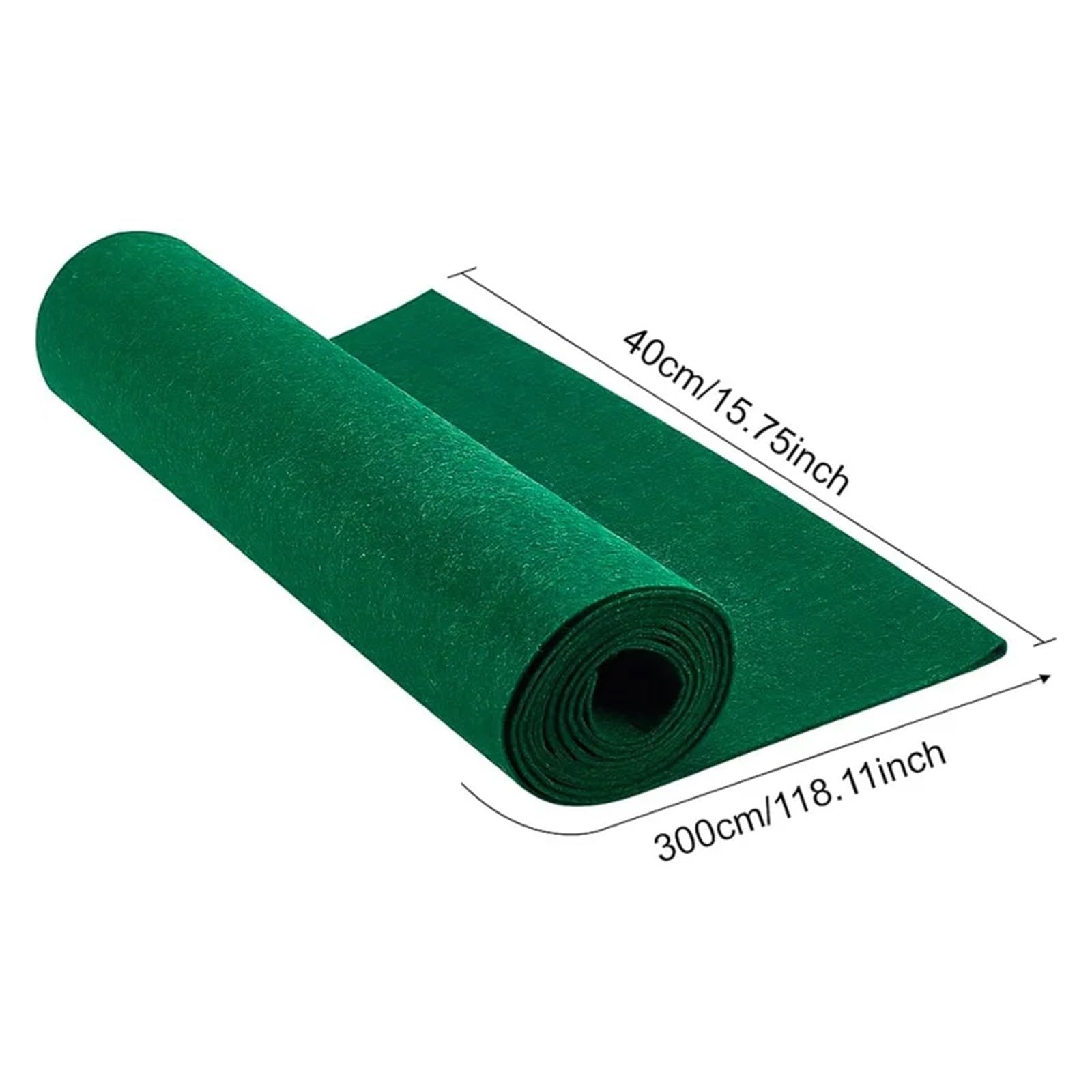 Bastelfilz Filz 1 Rolle (3 m, 40 cm breit) grüner Filzstoff, Vliesstoffrolle, Polsterung for Weihnachtsdekoration für DIY Handwerk(AECH06-08343)