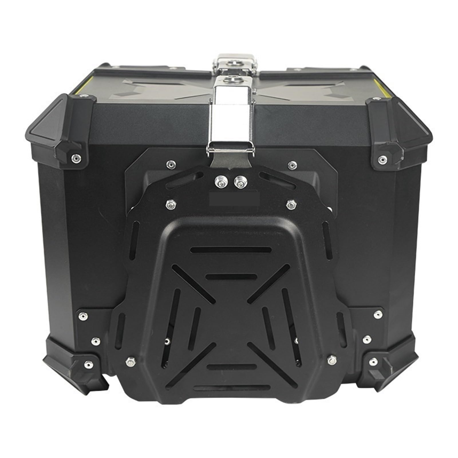 45L ABS Motocykl Tylny Top Case Motocykl Kask Box Uniwersalny Top Tail Tylny Bagażnik Przechowywanie Walizki Narzędziowe Blokada Motorcycle Tail Box boczna motocykla walizka(White 45L)