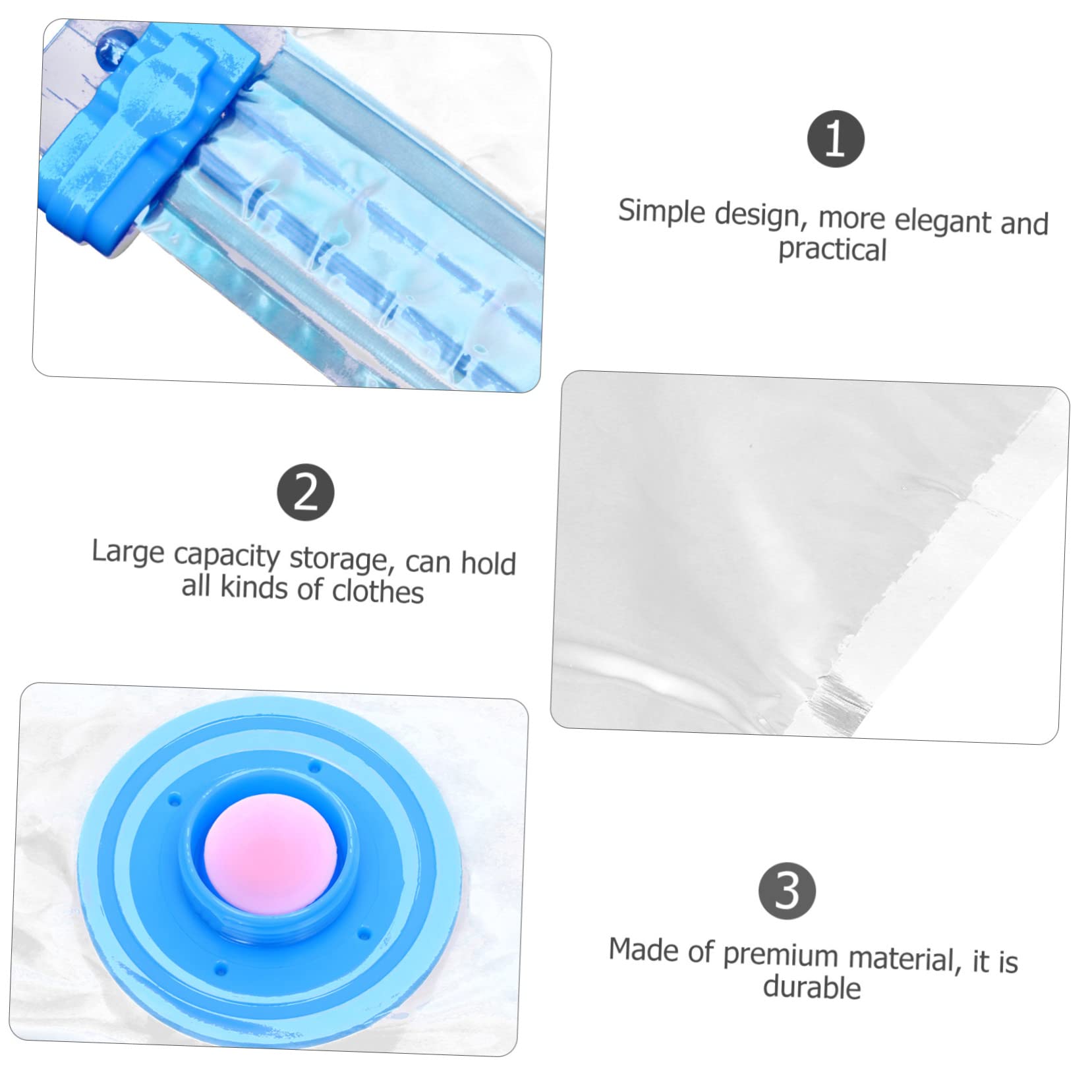Bolsa de Vacío Reutilizable 1 Juego Pet Pe para Ropa y Edredones | Gran Capacidad, Diseño Simple y Práctico, Adecuado para Casa y Baño, Organiza Prendas y Textiles