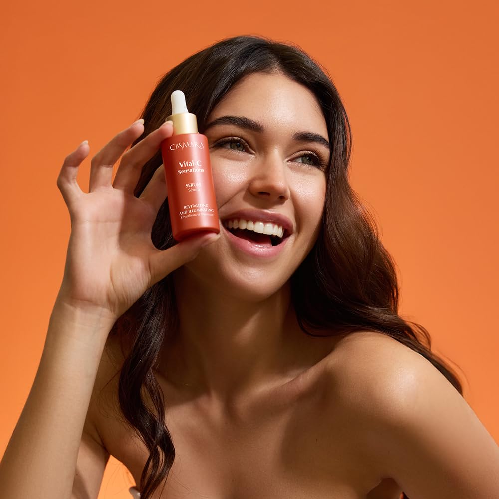 CASMARA Vital C Sensations - Set di siero e crema viso nutriente, illuminante, anti-età, per pelle secca, con vitamine C A E e olio di argan