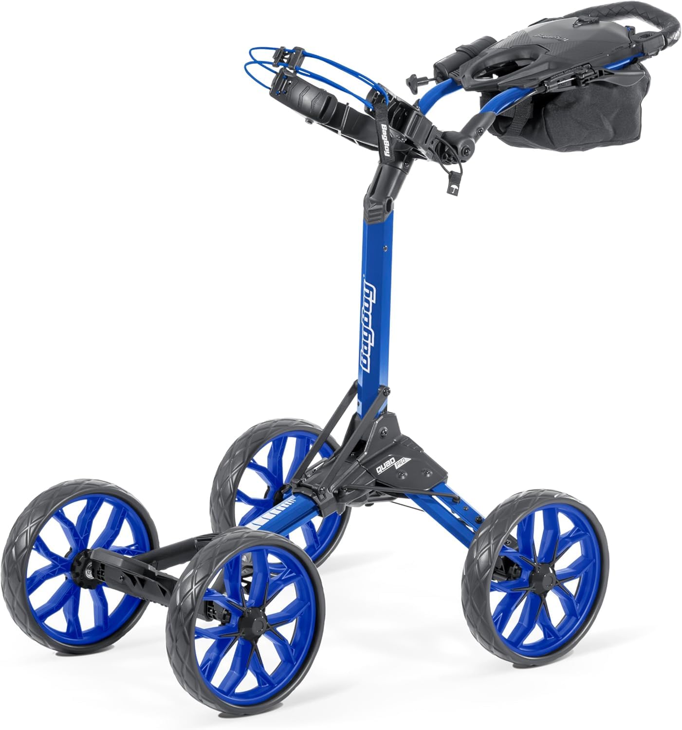 Bag Boy Quad Pro Push Cart, Royal/Black