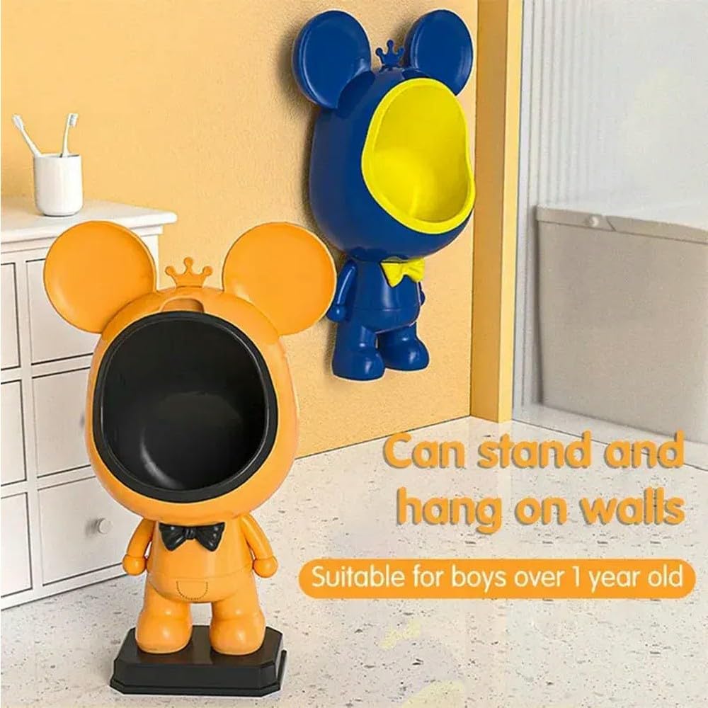 NYSDM Dziecięcy pisuar Cartoon Bear Toaleta Dziecięcy nocnik Stojący ścienny Sedes dla niemowląt Trening sikania Pisuar dla chłopców