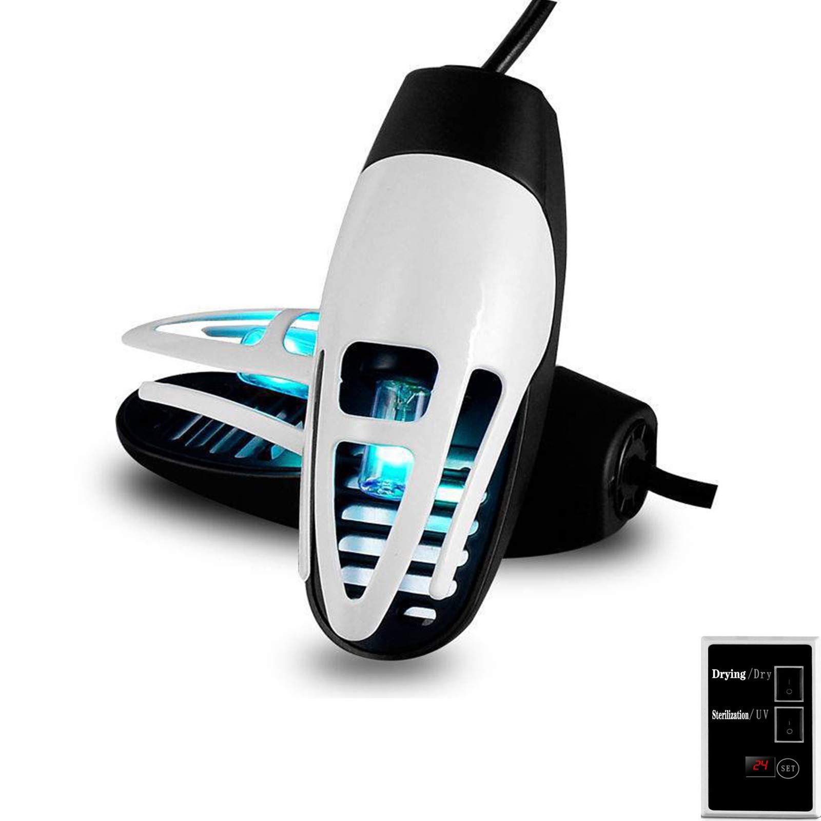 Desinfectante de zapatos con luz ultravioleta, secador de botas, desodorante ultravioleta portátil, secador de zapatos, secador de pies, temperatura constante portátil para zapatos, botas, guantes,