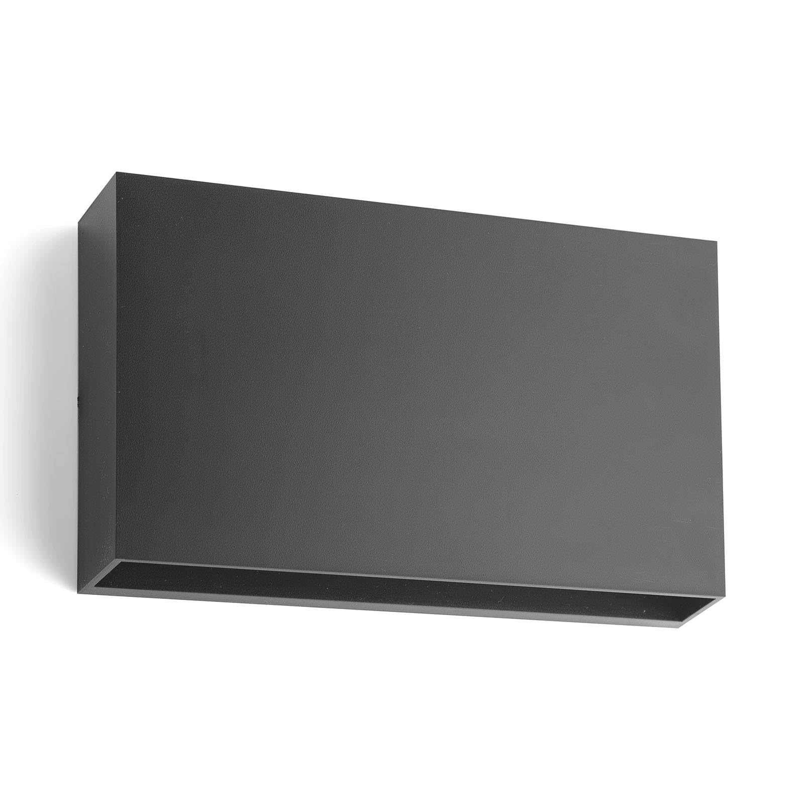 Lindby Dark Grey (Ral 7024) Led Outdoor Wall Light Jarte (Modern) In Black (1 Light Source,) From Wall Lamp For Exterior/Interior Walls, House Terrace Und Balcony