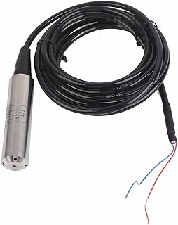 Liquid Level Sensors, Liquid Level Transmitter Throw in Sensor Level Alarm Control Probe Water Tank DC 24V QDW30A (4m line 4m Range)