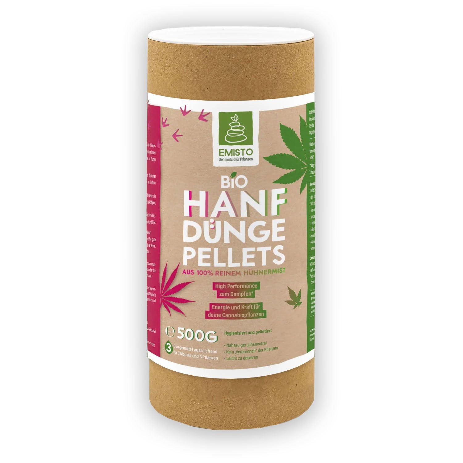 EMISTO | BIO Hanf Dnger | Organische Hanf Dnge Pellets | Bio Dnger Hanf  Set - Chemiefrei | 500 g : Amazon.de: Garten