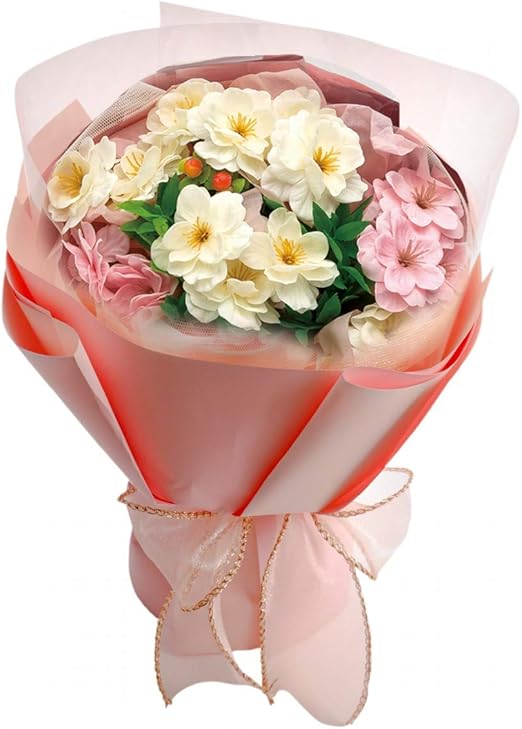 Amazon Alice Flower ソープフラワー 桜 花束 ブーケ ピンク 自立 誕生日 プレゼント ギフト 人気 豪華 造花 さくら シャボンフラワー お祝い 母の日 ミックス 造花 オンライン通販