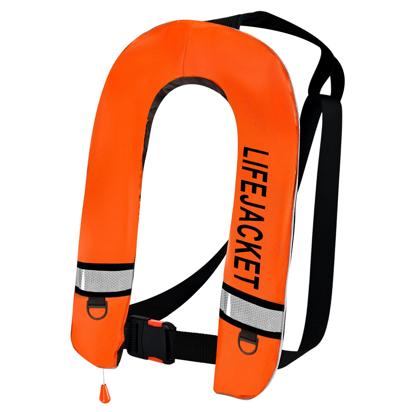 XuQiZZpp Automatic Inflatable Vest High Strength Webbing Reflective Waistcoat for Camping Hiking Outdoor Sports Use