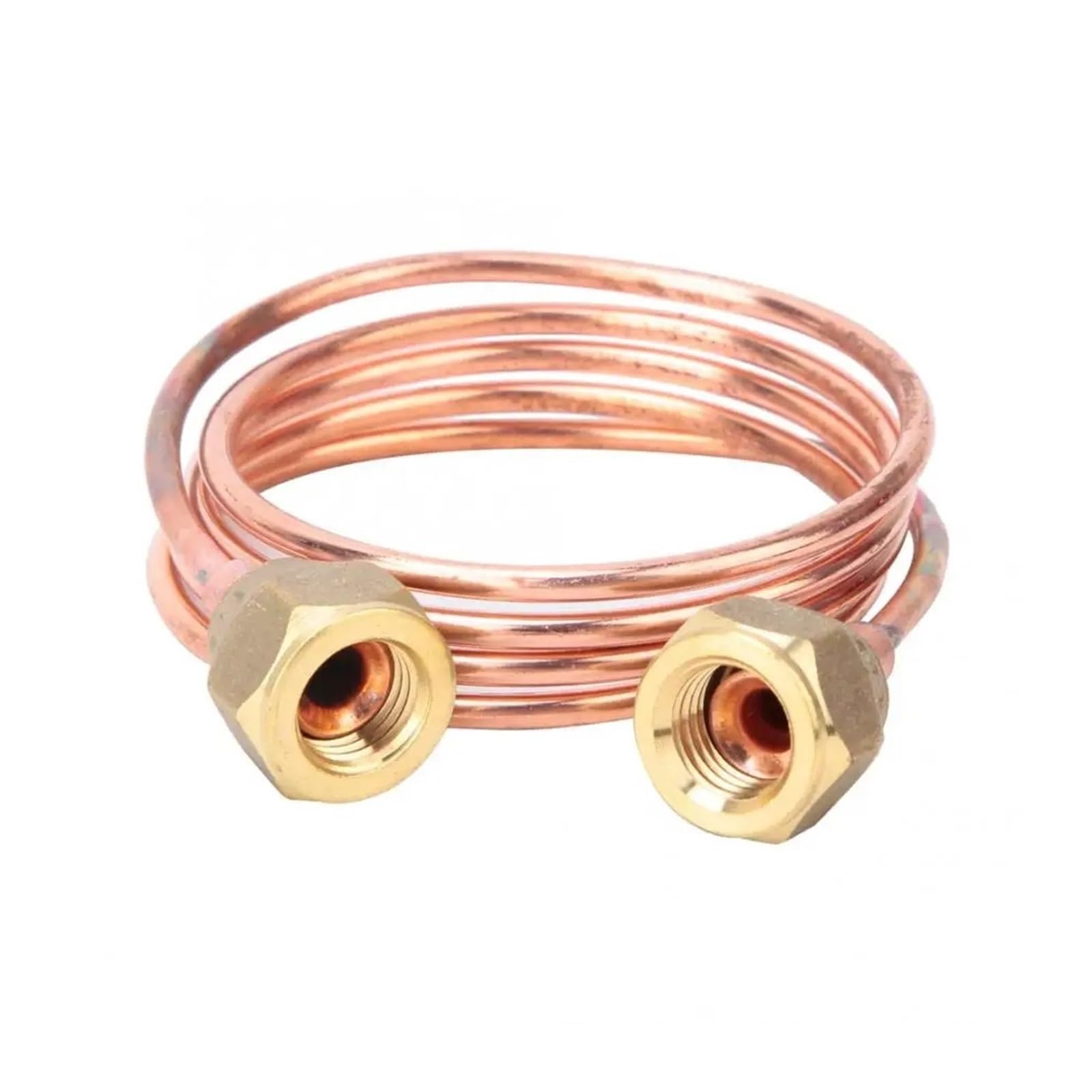 Genterun One Color Fridge Capillary Tube,Soft Flexible Copper Capillary Tubing 2.8Mm G1/4" Refrigeration Parts For Refrigerating Cabinet Central Air Conditioning(900Mm)