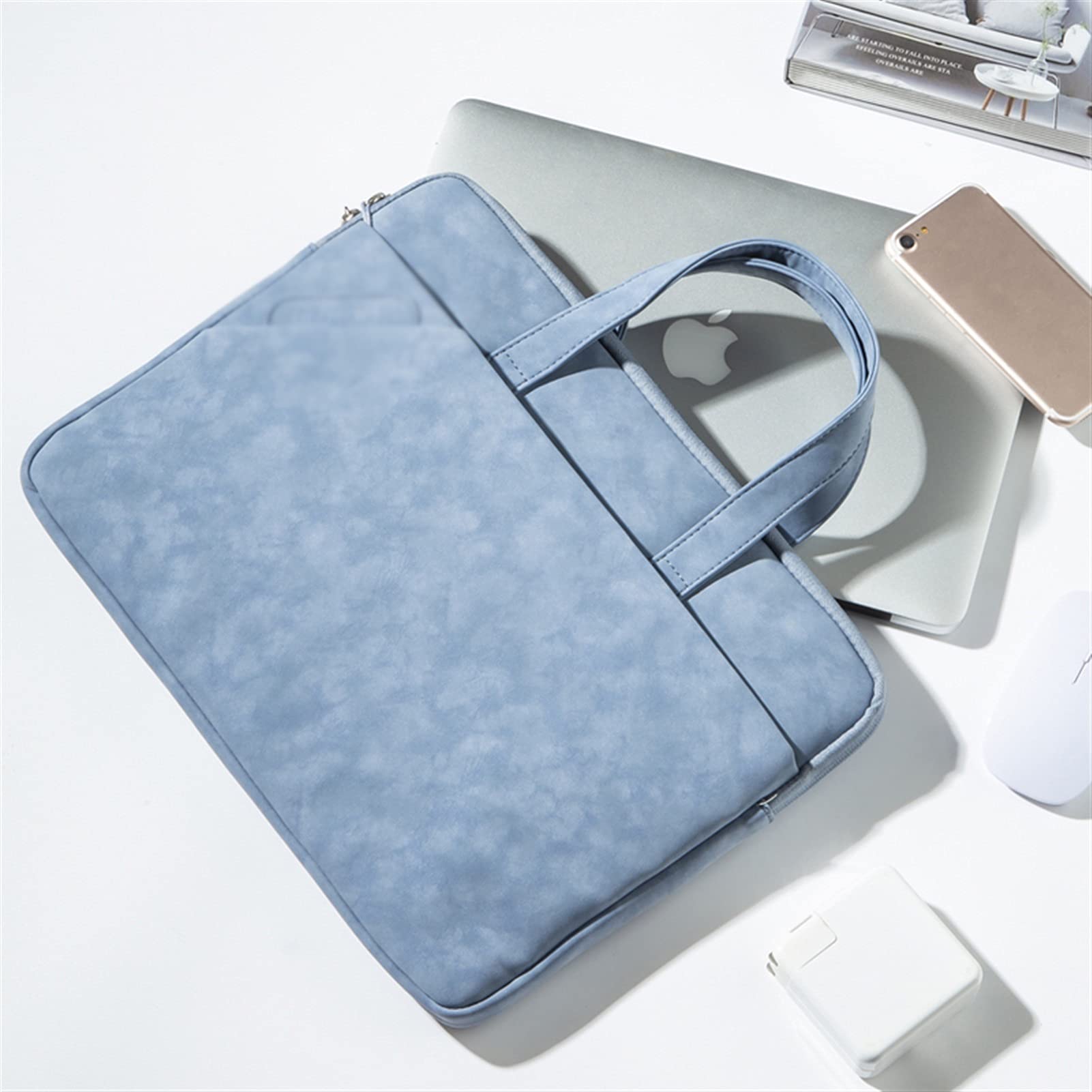 Borsa a Tracolla per Laptop Custodia per laptop della borsa del computer portatile di modo con la maniglia da 15,6 pollici leggera e conveniente borse da lavoro per la portatile Notebook Travel School