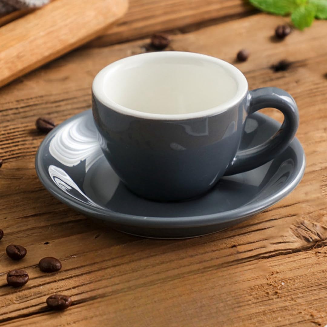 Amazon | カラフルなセラミック製コーヒーカップ 75ml デミタスカップ