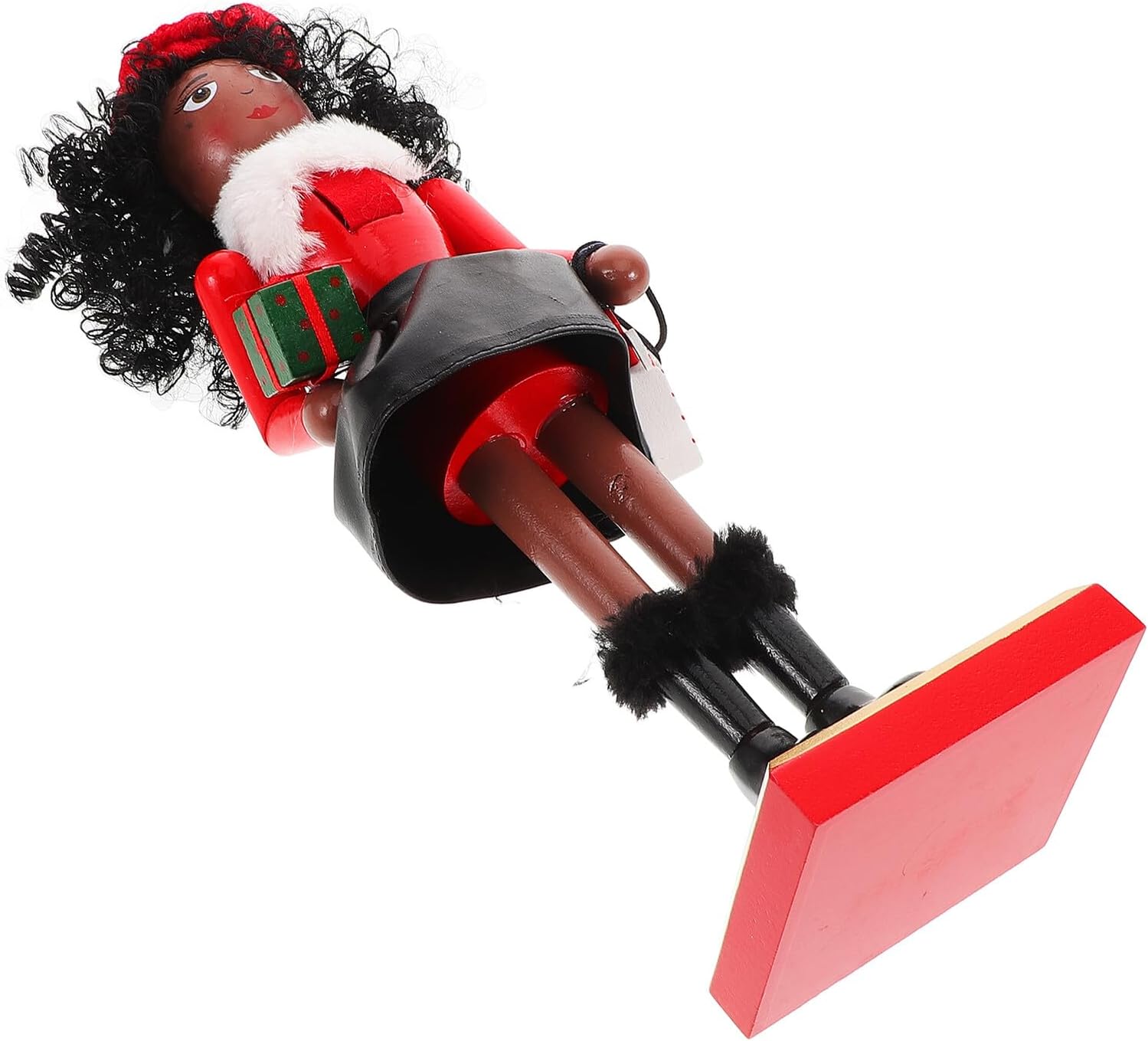 Abaodam Christmas Wooden Nutcracker Figure Nutcracker Ornament Decor for Holiday Party and Home Seasonal Decoration