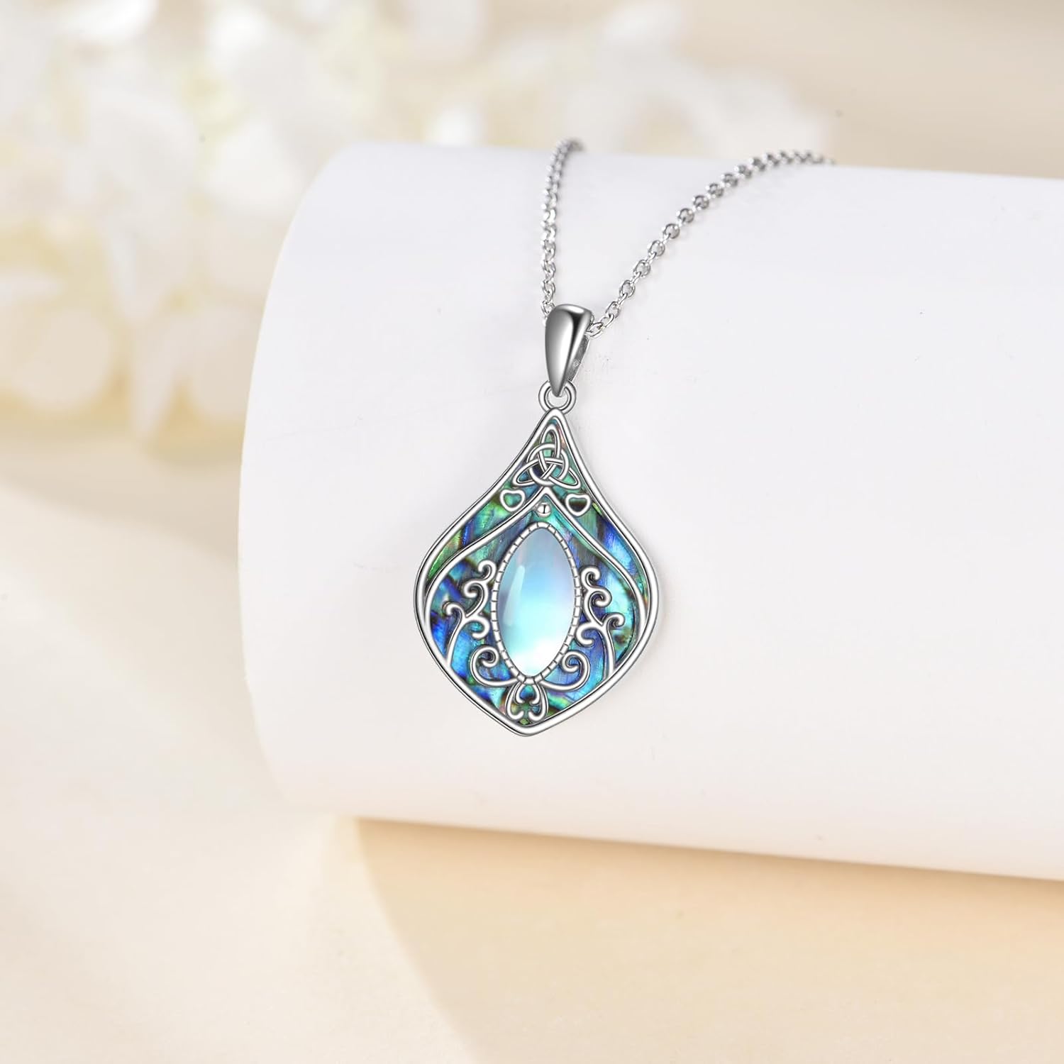 Star of David necklace for women - Twisted Infinity Necklace Handmade Jewelry for Men Women - Religious Judaica Amulet (Pendant+18+2 inch lobster clasp) - Image 2