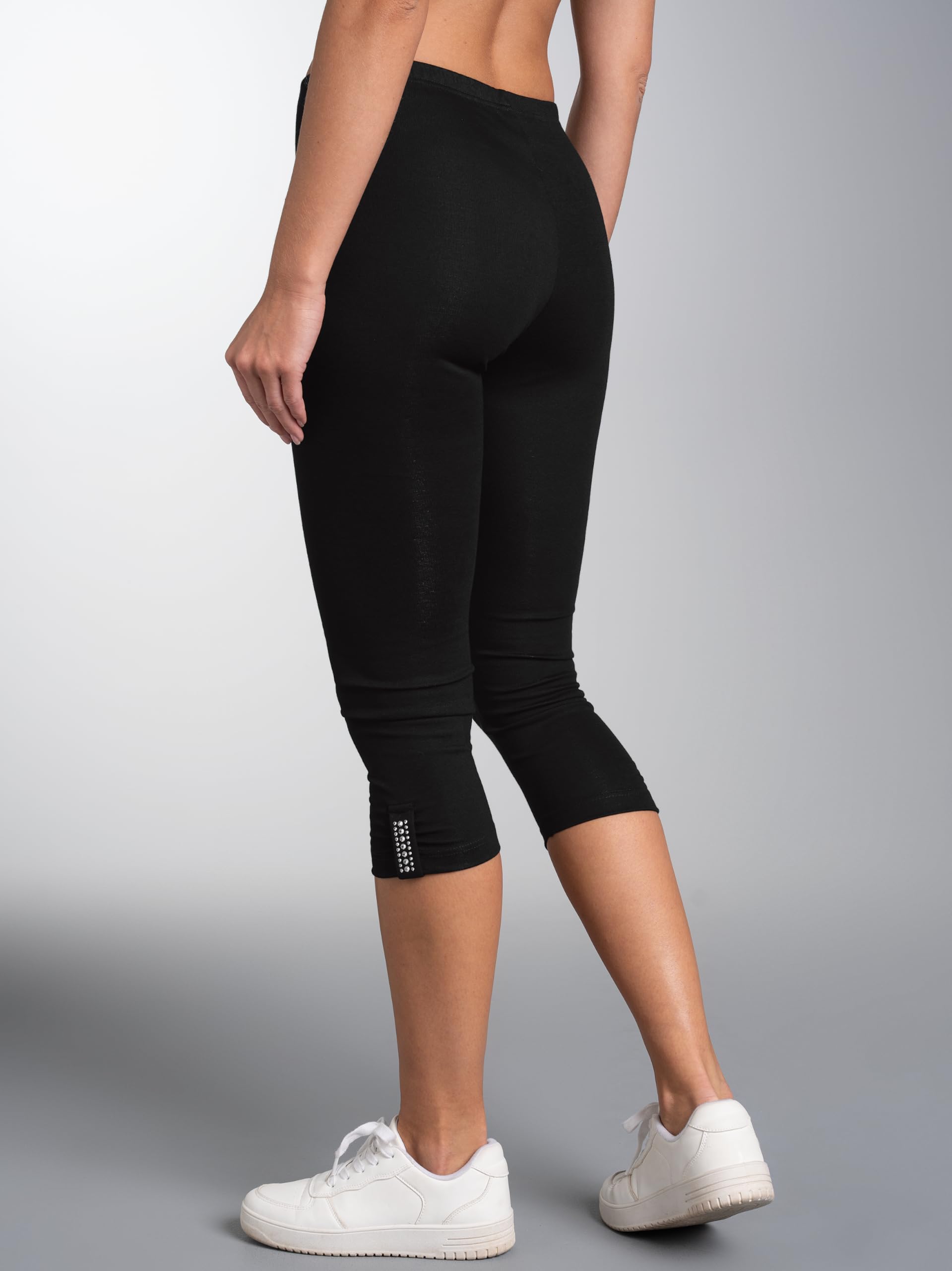 Trigema Leggings 7/8 mit Kristallsteinen