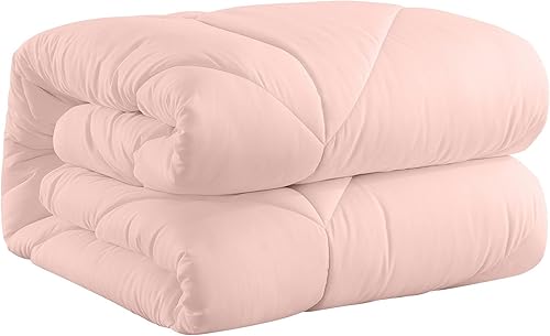 Miniatura 8 de Feather and Loom - Edredón alternativo de plumón con doble puntada de diamante para todas las estaciones, funda de microfibra suave y de fácil