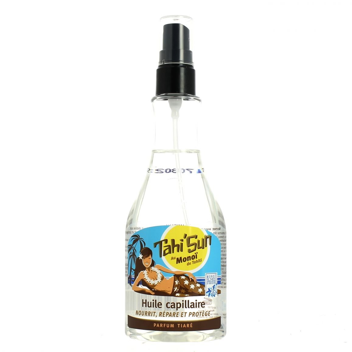 TAHI'SUN - Huile Capillaire - Nourrit, répare et protège - Parfum Tiaré - Spray 150ml