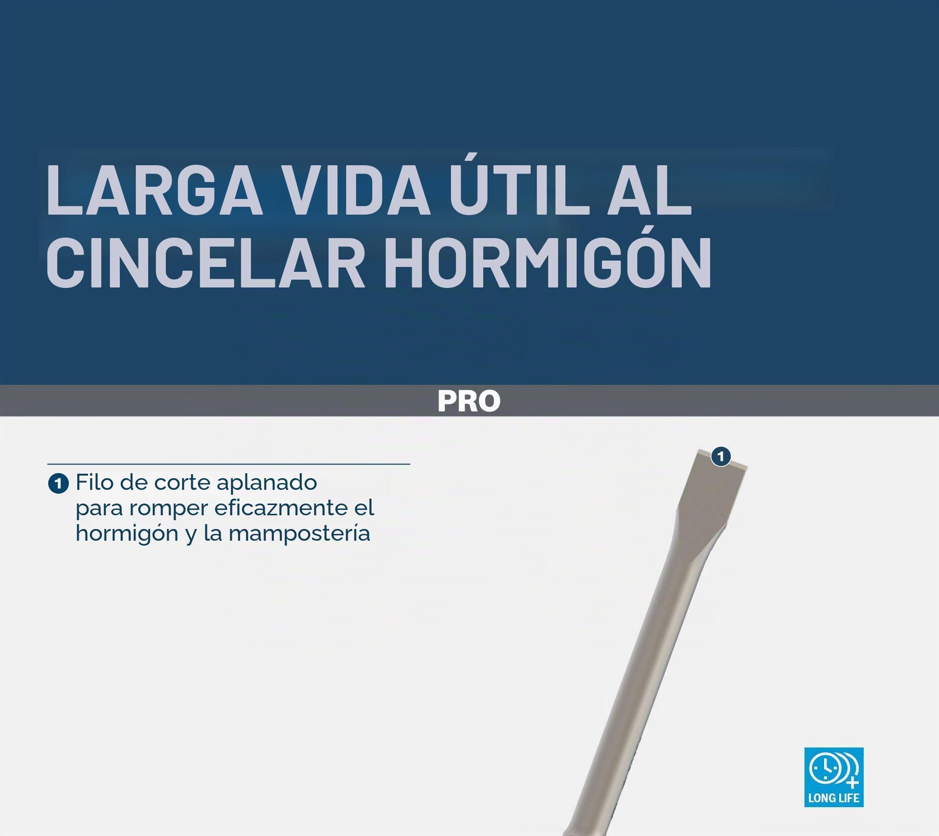 Bosch 1x Cincel plano PRO Hex 30-4C
