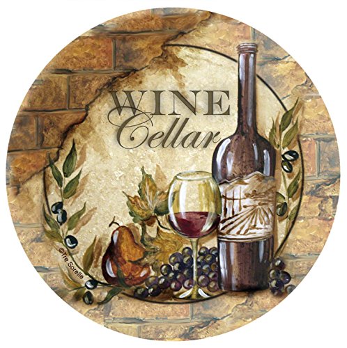 Thirstystone Stoneware Coaster Set, Wine Cellar II