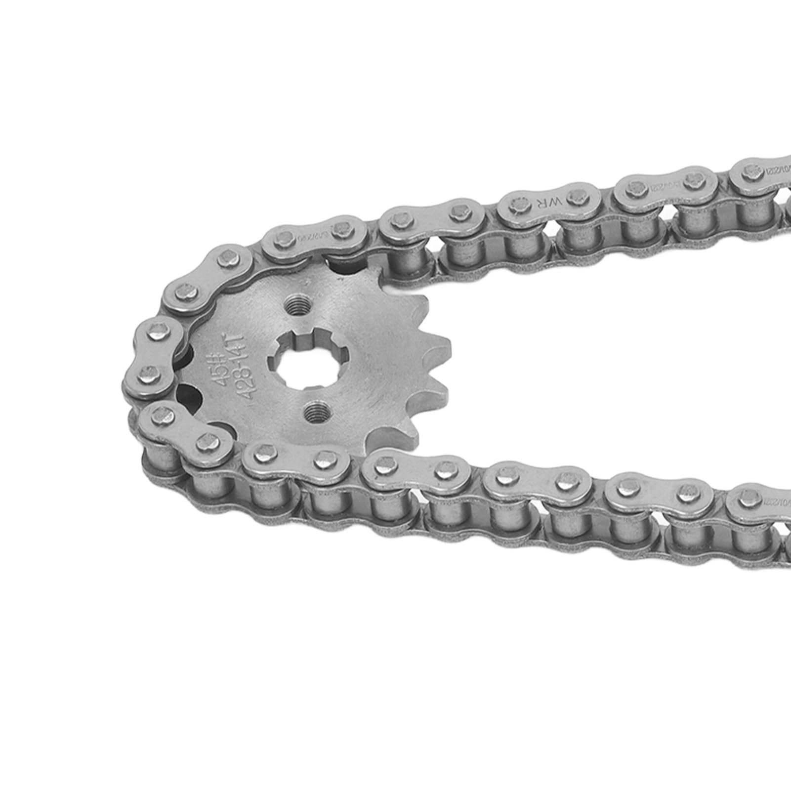 Jeu de pignons de chaîne 428, pignon Avant Durable en Acier 14T pour vélos, Scooters, Motos, améliorant Les Performances