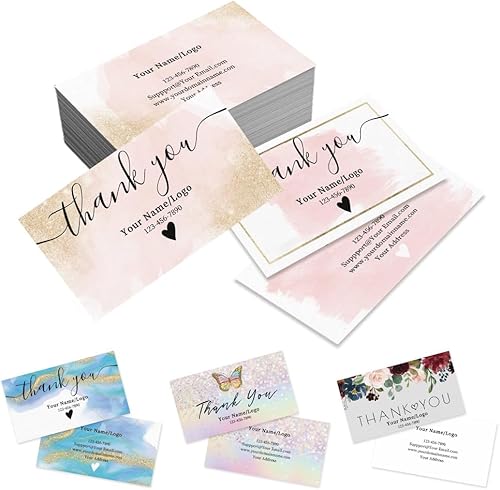 Miniatura 7 de Tarjetas de visita personalizadas para pequeñas empresas  10.58 ozm de grosor, doble cara, impresión premium, acabado mate, impermeable, a todo