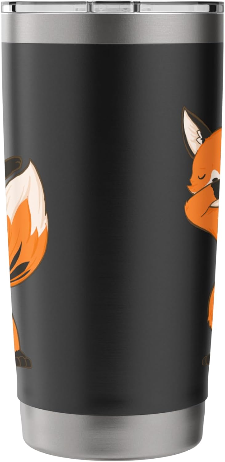 Dabbing Fox - Wildlife Animal Lover Zookeeper Stainless Steel Insulated Tumbler - Image 2