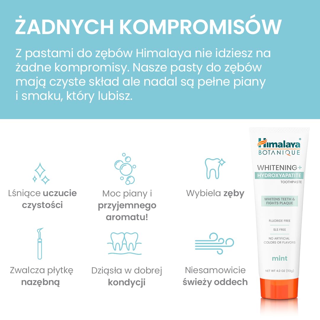 Himalaya Botanique Wybielająca hydroksyapatytowa pasta do zębów 113g