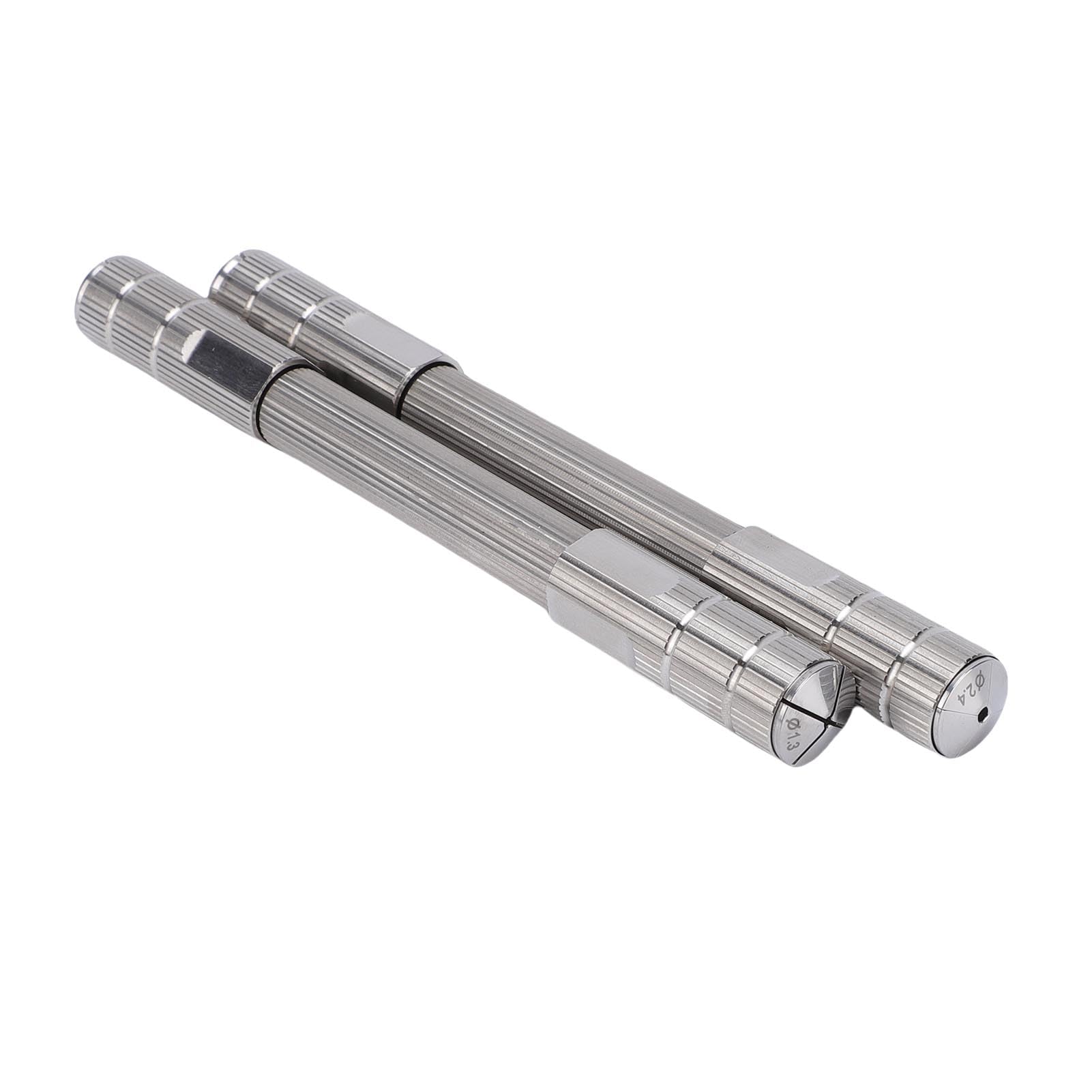 Buachois, Ensemble d'étaux à broches à double extrémité, perceuse à main manuelle, matériau en acier inoxydable, longueur 12 cm, outil de réparation de montres pour la fabrication