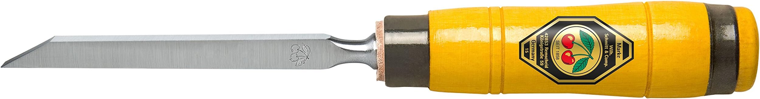 Kirschen 1305003 Mortise Chisel with Heavy Hornbeam Handle, 3mm