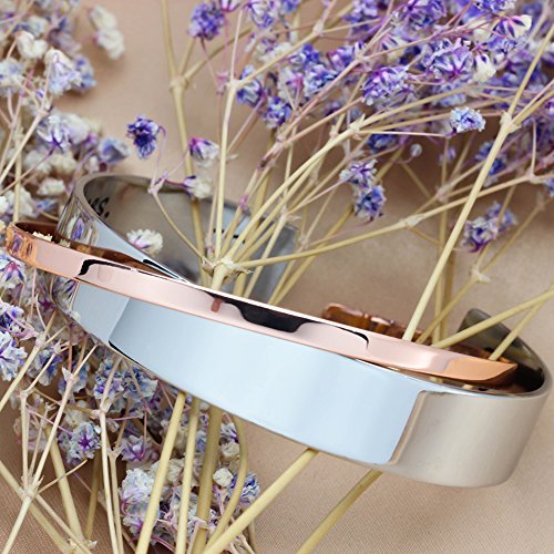 Ms. Clover Inspirational Gift, Here's To Strong Women May We Know Them May We Be Them May We Raise Them Cuff. Best Friend Gift - Mother's Day Gift (White) #TOP4