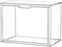 LXLXXL Clear Acrylic Display Case - Stackable Storage Bins with Magnetic Lid for Collectibles, Cosmetics, Large Figures - 14.2x8.7x10.6"